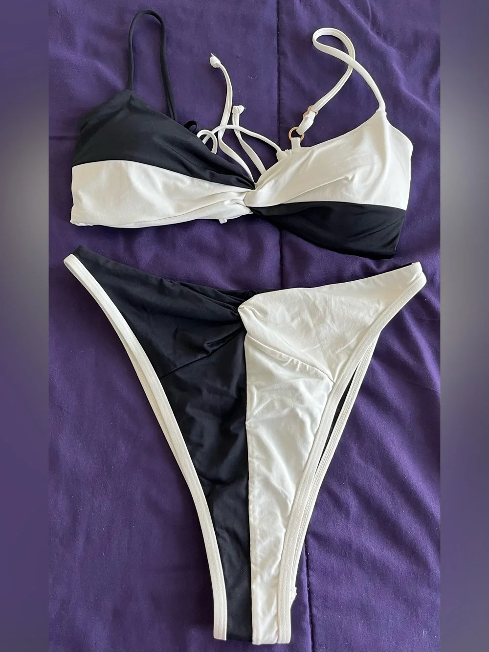 L*Space Bikini Set Ringo Top & Jada Bitsy Twist Front Bottoms Medium/Large Swim